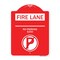 Signmission Fire Lane-No Parking $250 Fine W/ No Parking, Red & White Aluminum Sign, 18" x 24", RW-1824-24014 A-DES-RW-1824-24014 - alternate 1